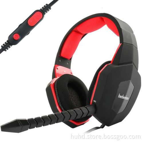 Stereo gaming headset wired PC headset computer headphone with mic
